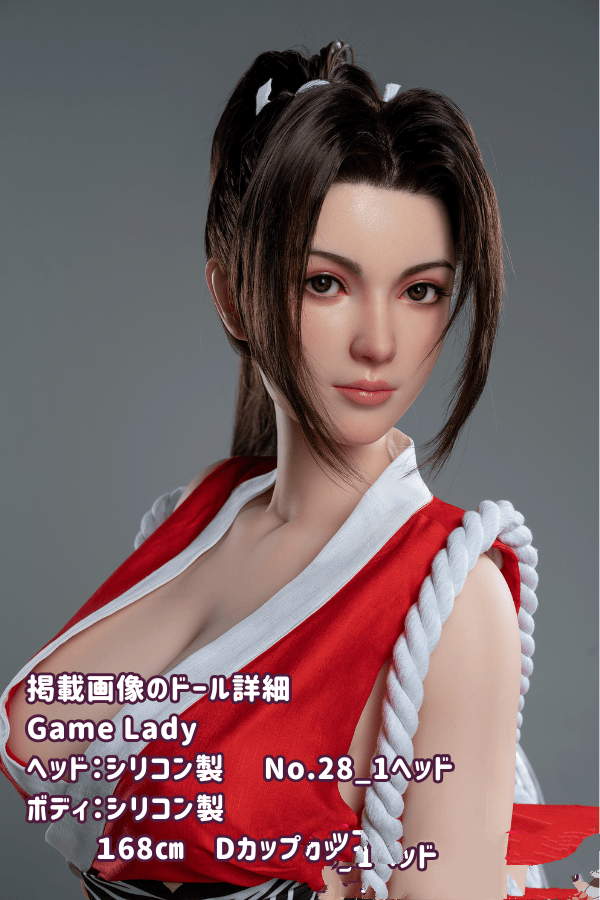 GameLady 168cm No.28_1ヘッド フルシリコン製ラブドール Dカップ リアルメイク付き 眉毛とまつ毛植毛あり ダッチワイフ リアルドール 高級