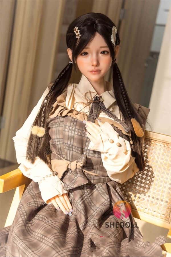 SHEDOLL 148cm最新作 兮沅 Xiyuan 1.0ヘッド シリコンヘッド＋TPEボディラブドール Dカップ ボディ材質カスタマイズ可能 掲載画像はフルシリコン製 かわいい ラブドール ダッチワイフ 安い
