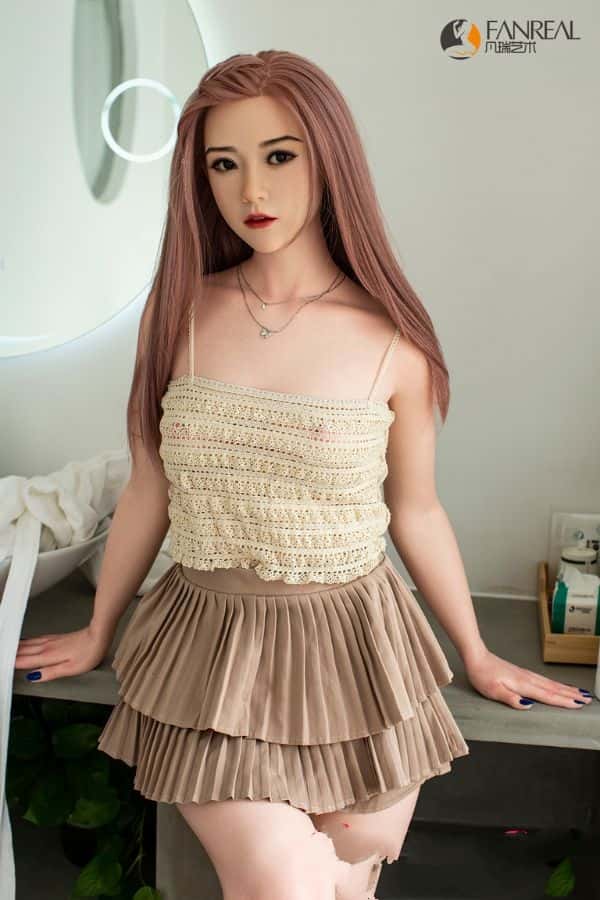 FANREAL 158cm F8ヘッド - Qian フルシリコン製ラブドール ダッチワイフ リアルドール Bカップ リアルメイク付き 高級レビュー