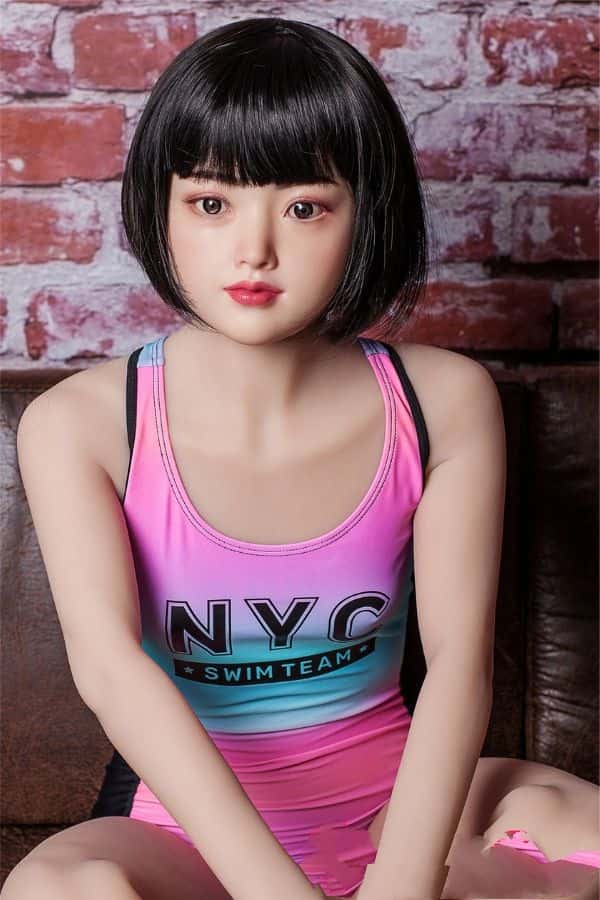 XYDOLL 138cm #5ヘッド 高級シリコン製ヘッド＋TPE製ボディ AAカップ貧乳 ラブドール ダッチワイフ 低価格