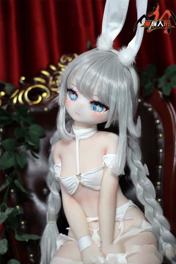 MOZUDOLL 85cm 白兎 ル・マランコス ソフトビニール製ヘッドとTPE製ボディのAカップラブドール：肌色、眼球色、メイク、ウィッグ、衣装が宣材写真と同じ高品質なダッチワイフアニメドールを激安で提供